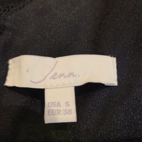 Stunning Black Cocktail Dress with White Accents by Jenn - Picture 16 of 16